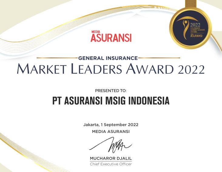 MSIG Indonesia Once Again Won Insurance Market Leaders Award 2022